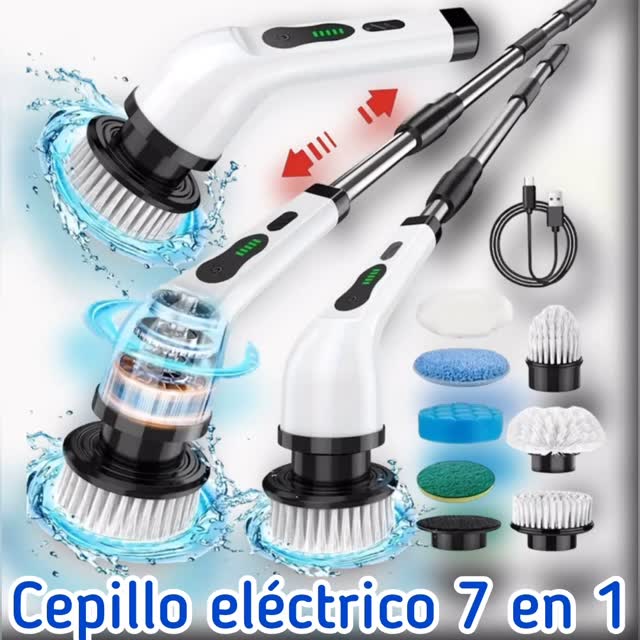 Cepillo de Aseo Limpiador Inalámbrico 7 en 1